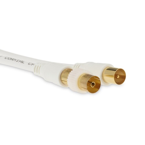 1M - 20M Oro RF Coaxial Aéreo Coaxial Televisión Cable Extensión Macho TV Fly Lead - Imagen 14 de 15