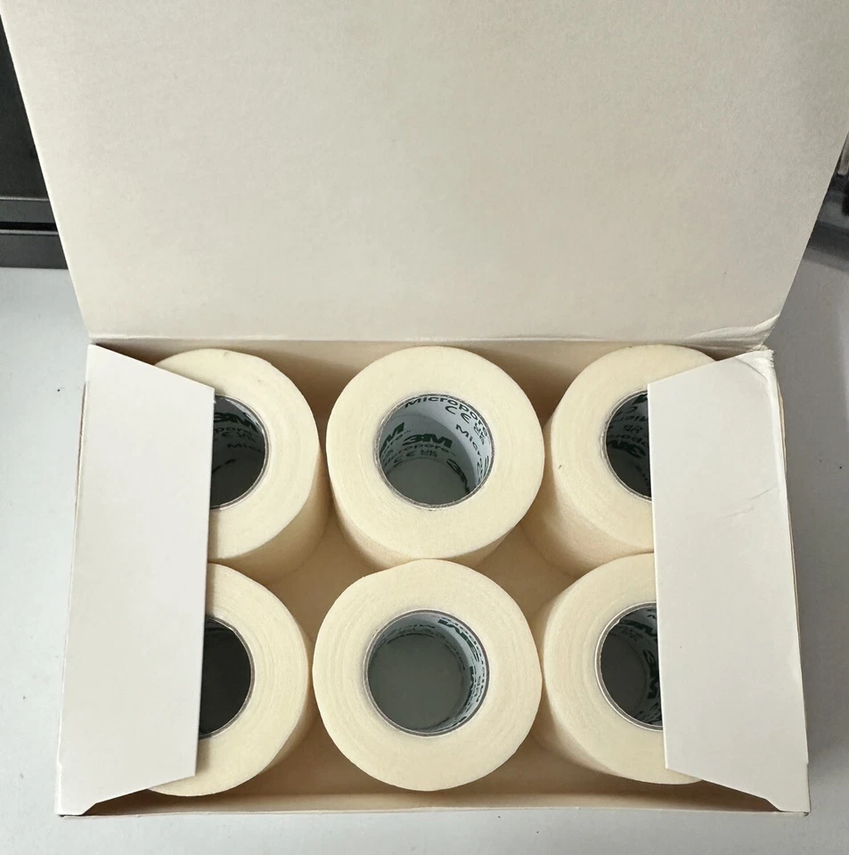 6 ROLLOS - 3M Cinta Médica Quirúrgica Microporo 2" x 10 yardas. Ref Modelo 1530-2 Foto 3 de 3