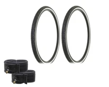 (2) - DURO Tires 26" x 1.50" Black/White Sidewall H-5013 Heavy Duty Bicycle Tire