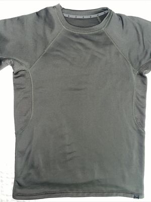 Bomber Gear Polartec Water Shirt Gray Medium Base Layer Waffle Dry Kayak Men s