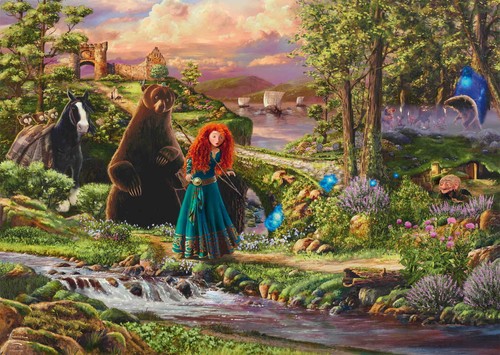 1000 Teile Schmidt Spiele Puzzle Thomas Kinkade Disney Brave, Merida 58039 - Bild 2 von 2