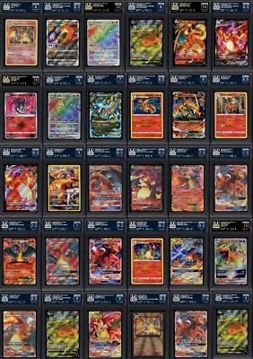 GRADED CHARIZARD POKEMON CARD  MANA GRADING AI GRADE + SUB GRADES 100%  FAST | eBay