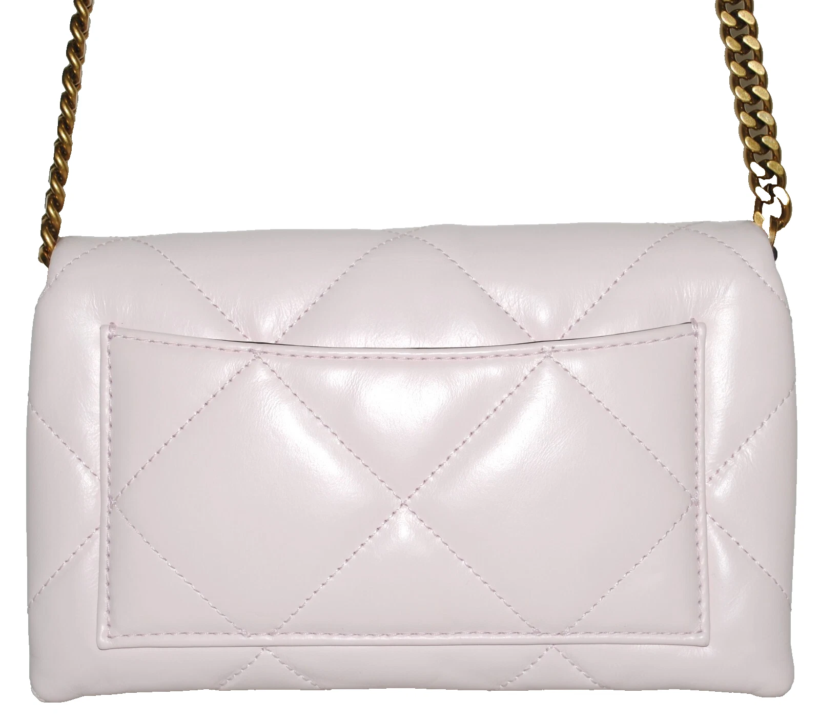 Portafoglio Tory Burch Kira Chevron Chain Rosa (vedi condizioni) $398