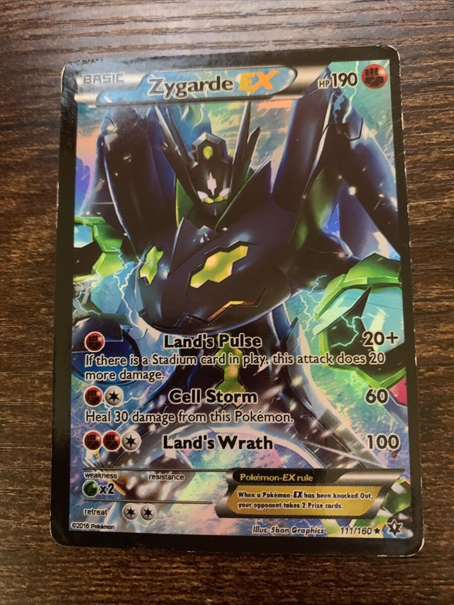 Pokemon Basic Zygarde EX Full Art 111/160 Heavily Played | eBay Pokemon Basic Zygarde EX Full Art 111/160 Heavily Played | eBay