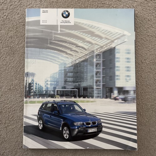BMW X3 Car Sales Showroom Brochure (2003) X3 2.5i / X3 3.0i UK Version