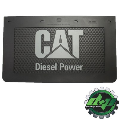 cat caterpillar tractor gray diesel power semi mudflap ...