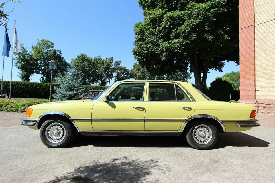 Mercedes 280SE 1975 W116 Schiebedach ROSTFREI 100TK Checkheft Note2 H Kennzeiche - Bild 2 von 4