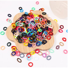50pcs Kids Elastic Hair Bands Girls Sweets Scrunchie Rubber Band for Children