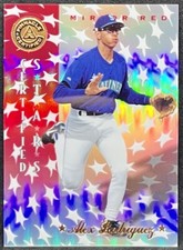 ALEX RODRIGUEZ 1997 Pinnacle Certified STARS MIRROR RED PARALLEL ! VERY RARE !