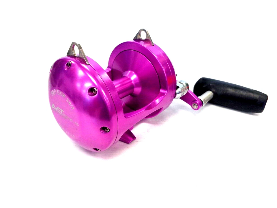 Avet EXW30/2 двухскоростной рычаг тяги катушка EXW 30/2 - фиолетовый - правой рукой новый - Изображение 2 из 4