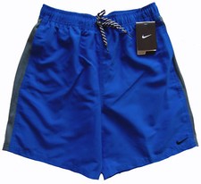 Men's NIKE Royal Blue Athletic Shorts Swim Trunks S Small NWT NEW Sheds Water