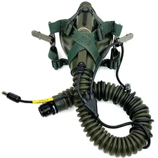 GENTEX SCOTT HGU-5P USA Jet Pilot Flight Helmet Oxygen Mask In Perfect Condition