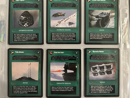 ⚡️1995-96 Star Wars CCG⚡️Imperial Weapons/Devices: 14 Cards⚡️8.0-9.0⚡️E-Web - Picture 2 of 5