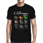 1Tee Mens Catvengers Assemble Cat T-Shirt