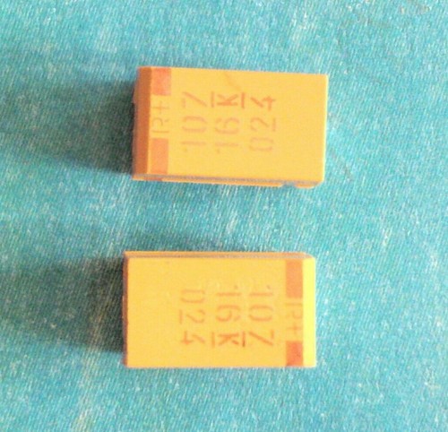 50x Tantal Kondensator AVX TAJA106M010R – 10µF 10V, SMD A, 125°C, ±20%