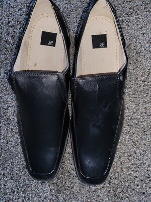 JF J.Ferrar Black Leather Slip On Loafers Dress Shoes Men Sz  display picture 3