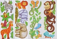 Jungle Safari Animal Wall Decals Peel Off Removable Stickers Nursery Kids Childr on sale Jungle Safari Animal Wall Decals Peel Off Removable Stickers Nursery Kids Childr on sale