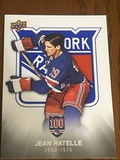 Jean Ratelle 2025-26  New York Rangers Centennial 100 WHITE  #7