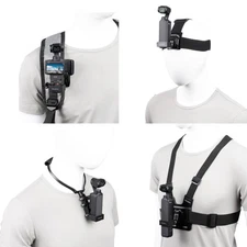 4in1 DJI Osmo Pocket 3 Accessories Kit,Chest Mount Harness,Neck Holder,Head S...