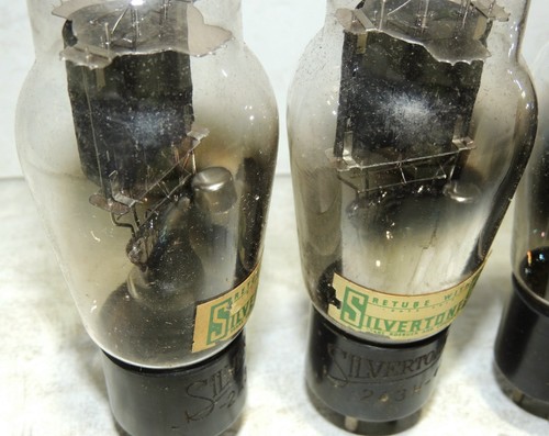 World's Super Rarest Quad NOS Silvertone 2A3H Vacuum Tubes - First Time Ever - Picture 8 of 16