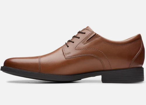 Clarks Herren Whiddon Kappe Oxford braun hellbraun Größe 11 brandneu ohne Karton - Bild 3 von 12