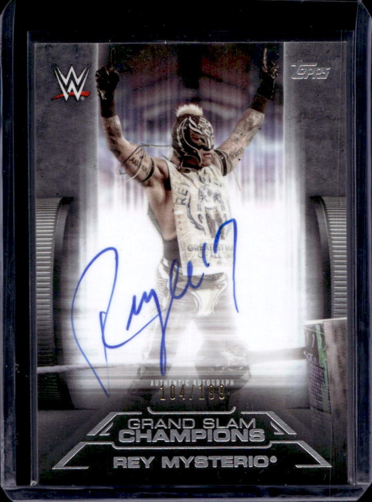 2021 Topps WWE Undisputed Rey Mysterio Grand Slam Champions Auto Autograph #/199
