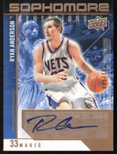 2009-10 Upper Deck Sophomore Sensations Auto /199 Ryan Anderson #SS-RA Nets