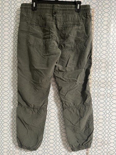 Anthropologie Pants Joggers Women Size Small Green Boho Style Embroidered - Picture 2 of 7