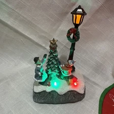 FG Square Christmas Village Accessory  Tree by Light Post