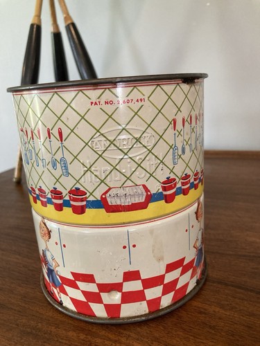 Vintage Androck HAND-I-SIFT 50's 3 Screen Flour Sifter Kitchen Granny Core Chic - Picture 3 of 9