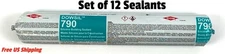 Dowsil 790 Silicone Building Sealant Black 20 oz Set of 12