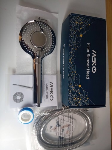 MEKO Hard Water Filter Shower Head, 15 Stage Shower Filter With 3 Spray Modes