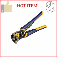 IRWIN VISE-GRIP Wire Stripper, 2 inch Jaw, Cuts 10-24 AWG, ProTouch Grip for Max