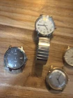 Timex Men's Vintage Watch Lot of 4 1960s-70s for Parts or Repair