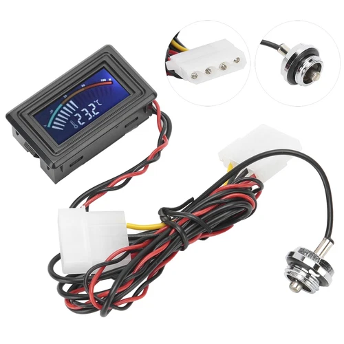 Wasserkühlungsthermometer Computer Wassergekühlte Temperatur Digitalanzeige KUI