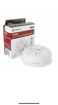 2 x AICO Ei3028 netzbetriebener Multisensor Wärme & Kohlenmonoxid Ablauf 2036
