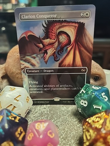 MTG Clarion Conqueror - Borderless foil art - Tarkir: Dragonstorm #0377