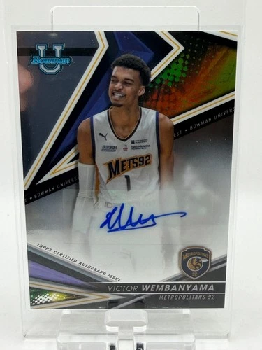 New ListingVictor Wembanyama 2022-23 Bowman U Best of 2022 Auto Autograph