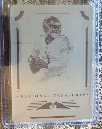 Panini National Treasures #96 Cam Ward Printing Plate 1/1