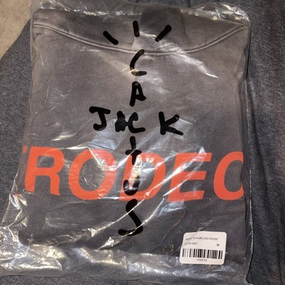 Travis Scott Rodeo 10 Years Logo Hoodie Black size M