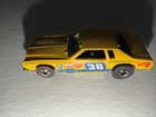 Hot Wheels Redline 1974 Monte Carlo Stocker Yellow  Mattel Vintage