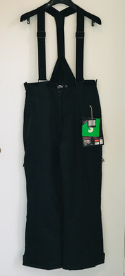 Crane Snow Extreme Ski Snow Snowboarding Bib & Brace Pants Black Size S BNWT