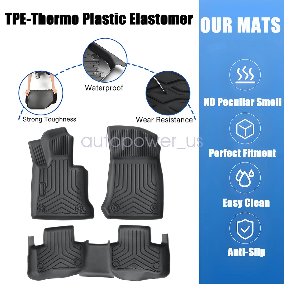 Tapetes forros de TPE para Mercedes-Benz Clase GLK X204 2009 2010 2011 2012 2013 Foto 3 de 4