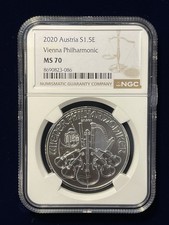 2025 Austria 1.5 Euro Vienna Philharmonic NGC MS70 SILVER #A6