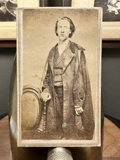 RARE PHOTO DAVID HYRUM SMITH ~ 1860s BRIGHAM YOUNG JOSEPH SMITH MORMON INT CDV