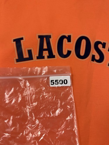 Lacoste Orange Full Zip Miami Open Spellout Jacket Size Large NWT - Picture 9 of 9