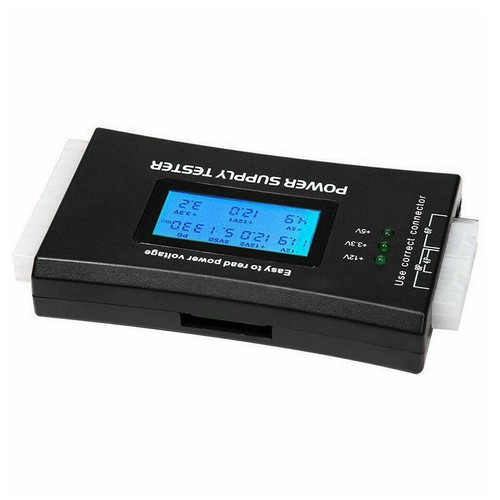 Test Digital LCD Power Bank Supply Tester Computer 20/24 Pin Power Supply Tester - Afbeelding 6 van 12