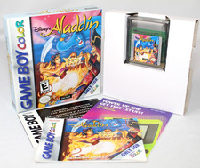 Disney's Aladdin GBC Game Boy Color Complete CIB! Very Good Condition! RARE!
