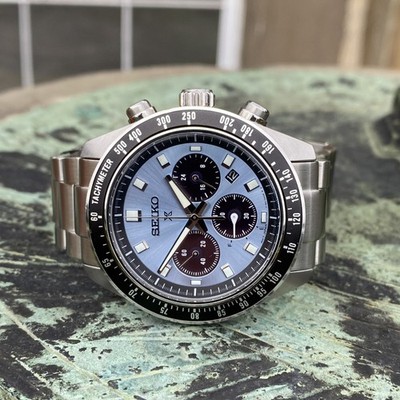 Seiko Prospex ''Crystal Trophy'' Speedtimer Solar Chronograph Uhr 41,5mm
