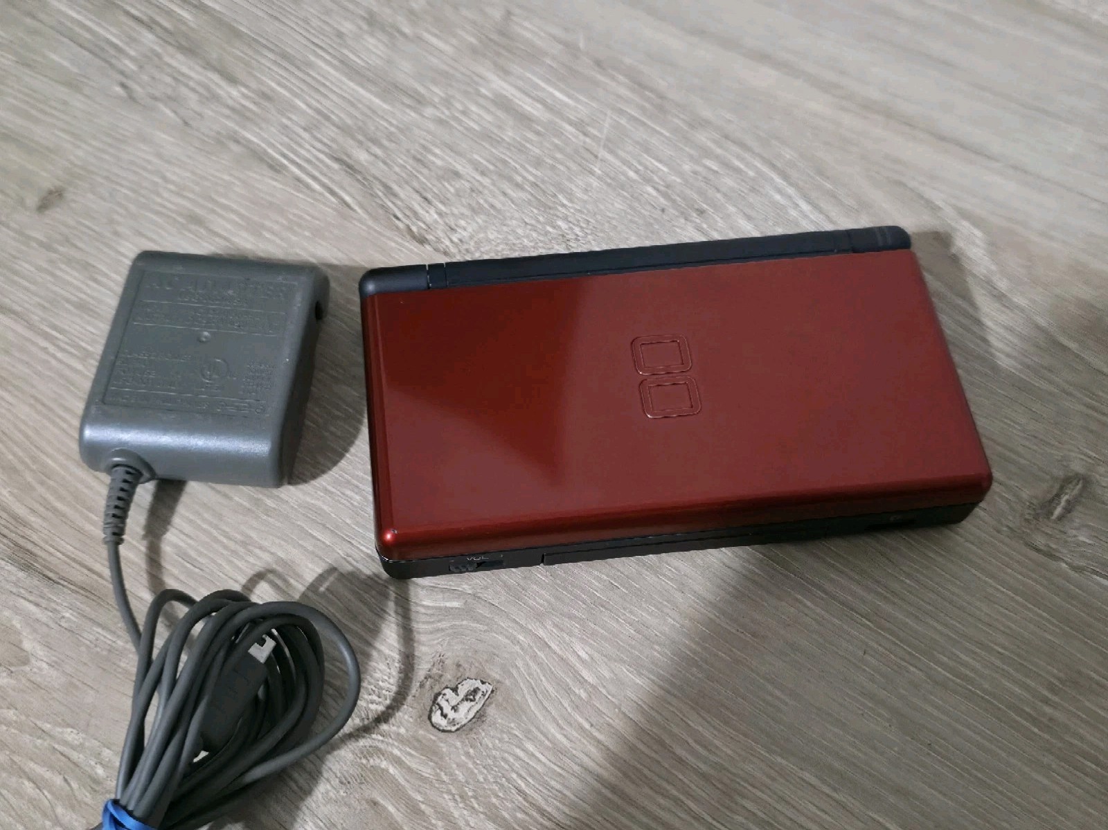 Nintendo DS Lite Console Red And Black Tested & Working Clean W/Stylus Charger